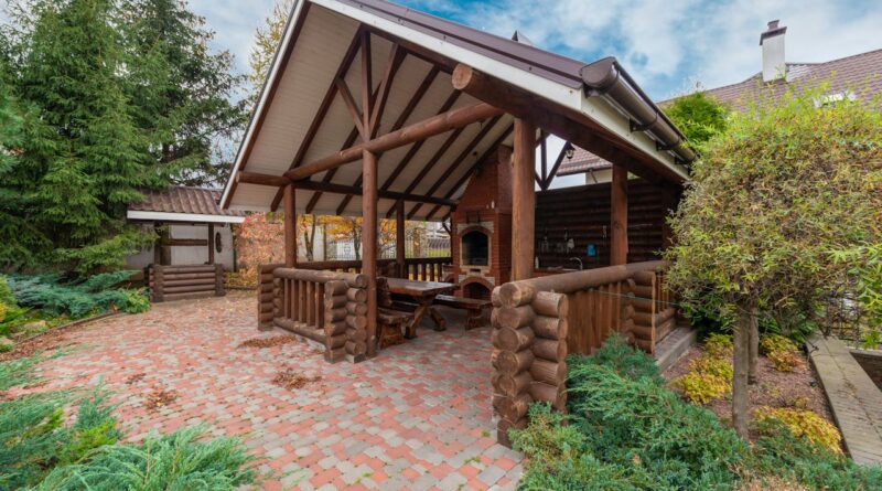 Zahradní přístřešek a posezení